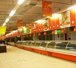 Большой замораживатель проекта супермаркета с витриной Multideck/счетчиком мяса