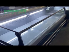 Гастроном говядины одиночной температуры свежий показывает замораживатель для магазина мяса