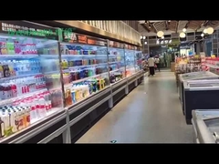 Белый сдержанный холодильник открытой выкладки для напитков/емкости молока 2m большой