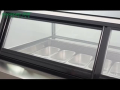 Витрина gelato замораживателя дисплея мороженого