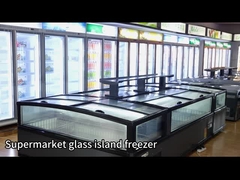 Замораживатель большой емкости магазина коммерчески с -18~-22 градусов автоматически размораживает алюминиевый интерьер