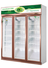 Розничный коммерчески холодильник дисплея напитка с 3 стеклянными дверями