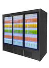 Холодильник дисплея молчаливого идущего холодильника двери Multideck стеклянного коммерчески для напитков