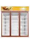 Напитка двери воздушного охлаждения холодильник супермаркета стеклянного более крутой 5 слоев