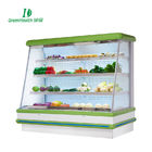 Охладитель/плод и Вег Мултидек коммерчески супермаркета на открытом воздухе открытый показывают холодильник