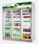 Охладитель напитка чистосердечной стеклянной двери коммерчески с Данфосс/напитками показывает охладитель