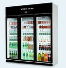 Автоматический разморозьте коммерчески стеклянный охладитель напитка двери для супермаркета с подогревателем