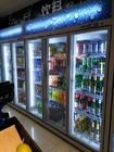 Автоматический разморозьте коммерчески стеклянный охладитель напитка двери для супермаркета с подогревателем