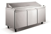 Серебряный холодильник 0°C Undercounter - верхняя часть 10°C с подносами/крышкой