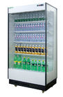 Холодильник двери чистосердечного магазина стеклянный для компрессора Danfoss дисплея молока