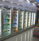 Замораживатель двери ночного магазина стеклянный для компрессора Danfoss степени плодоовощ 2 до 8
