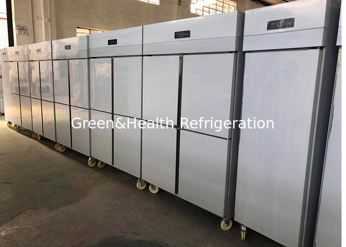 Коммерческий холодильник из нержавеющей стали с автоматическим размораживанием и светодиодным освещением для ресторанов