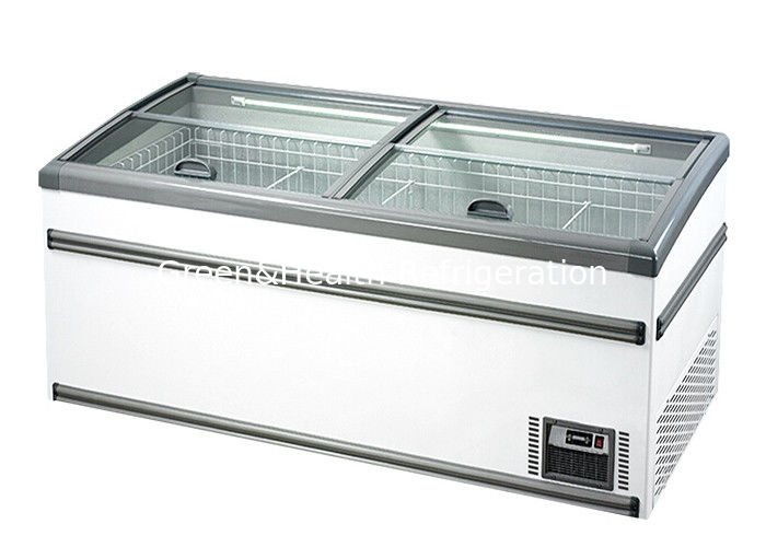 Коммерческий островный морозильник с авторазмораживанием емкостью 1040 л и холодильным средством R290 для дисплеев супермаркетов