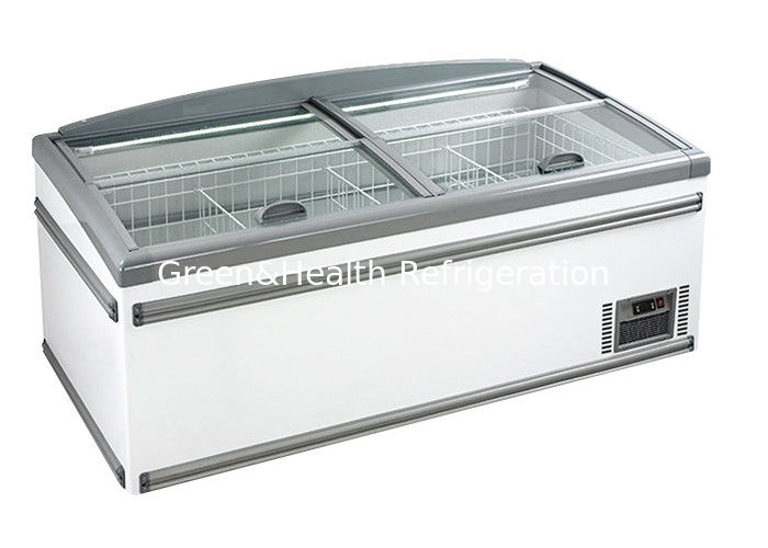 Коммерческий островный морозильник с авторазмораживанием емкостью 1040 л и холодильным средством R290 для дисплеев супермаркетов
