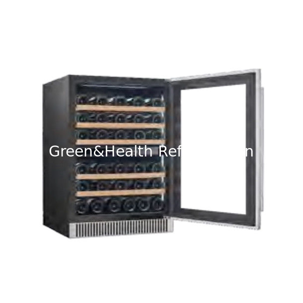 Сертификат ETL Экономия места Двойная зона холодильник из нержавеющей стали для хранения вина и пива