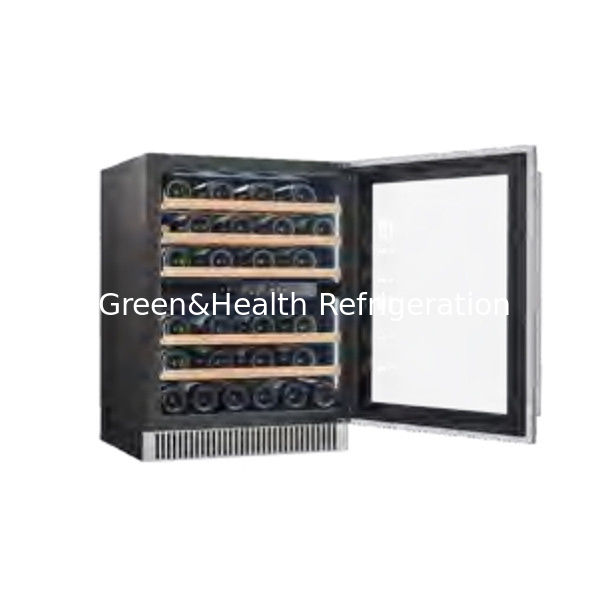 Сертификат ETL Экономия места Двойная зона холодильник из нержавеющей стали для хранения вина и пива