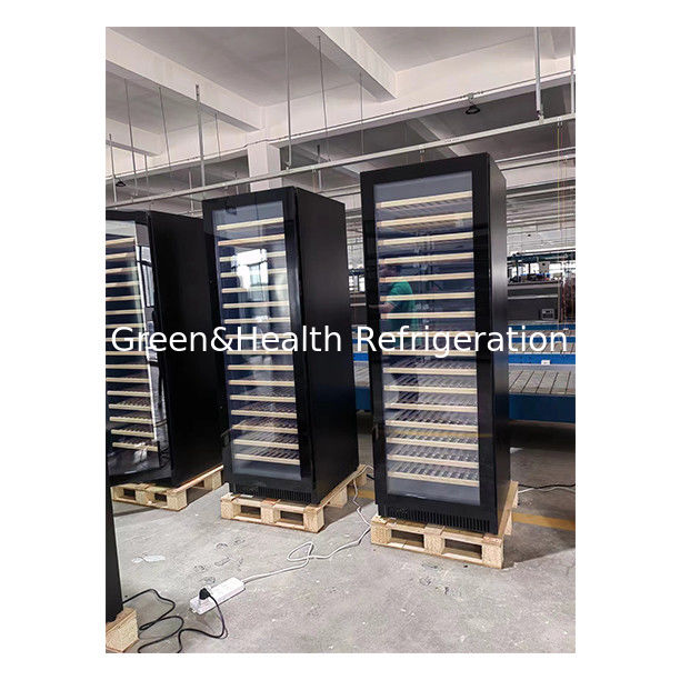 Сертификат ETL 326 единиц, оснащенных двумя стеклянными дверями, тремя независимыми холодильниками для вина