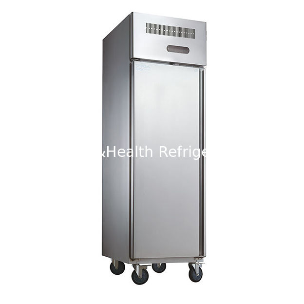 Коммерческий вертикальный кухонный морозильник из нержавеющей стали с длиной 1480 мм и двигателем динамического охлаждающего вентилятора