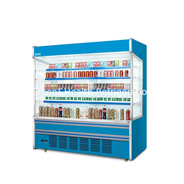 Мультицветный настройка прямого угла открытый склад холодильный шкаф для товаров