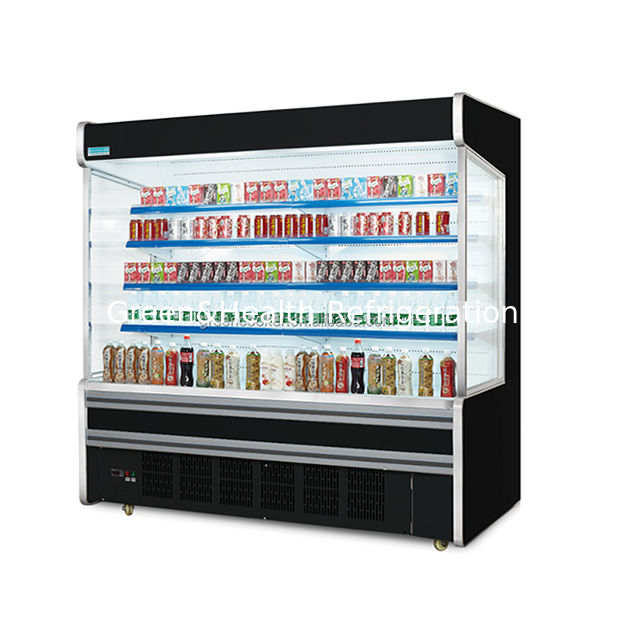 Мультицветный настройка прямого угла открытый склад холодильный шкаф для товаров