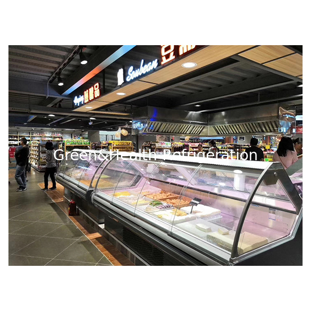 Commercial Horizontal Exquisite Flip Top Cooked Food Refrigerated Storage Display Freezer For Sale