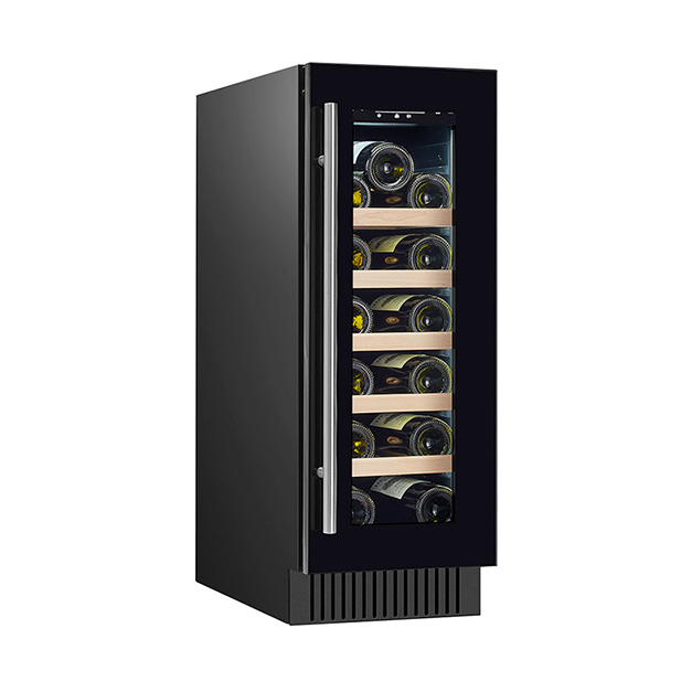 Сертификат ETL Вертикальная однодверная дверь 18 бутылки красного вина холодильное хранилище дисплейный морозильник
