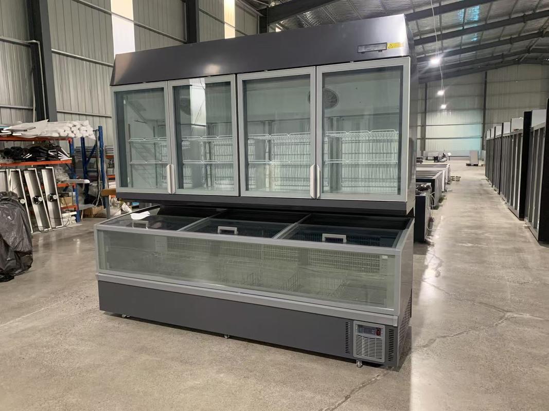 Комбинированный морозильник с автоматическим размораживанием вертикальный и горизонтальный с температурой от -16 до -22 °C