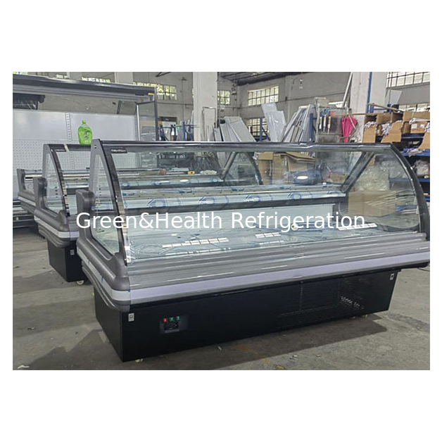Холодильная витрина для деликатесов из нержавеющей стали с подъемным стеклом и системой динамического охлаждения