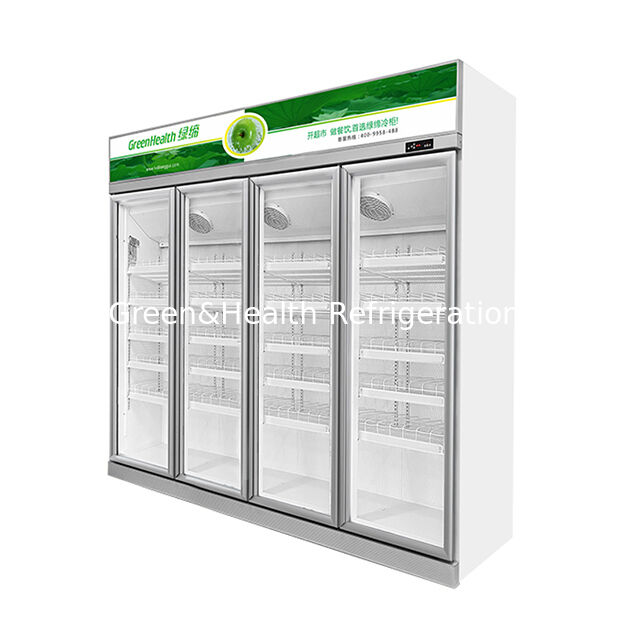 Supermarkets/Stores Use Three Defogging Glass Doors For Beverage Refrigeration Display Refrigerators