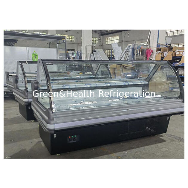 Нижний импортный компрессор, откидная крышка, витрина для хранения приготовленных продуктов, морозильная камера
