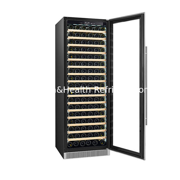 Сертификат ETL 185 Бутылка Однотемпературная зона Модное красное вино высокого класса холодильное дисплейное морозильное