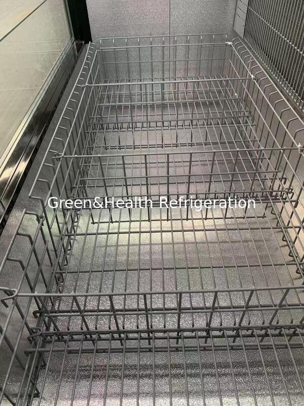 Прямая заводская цена комбинированный островной морозильный прилавок с большими стеклянными окнами и компрессором Secop