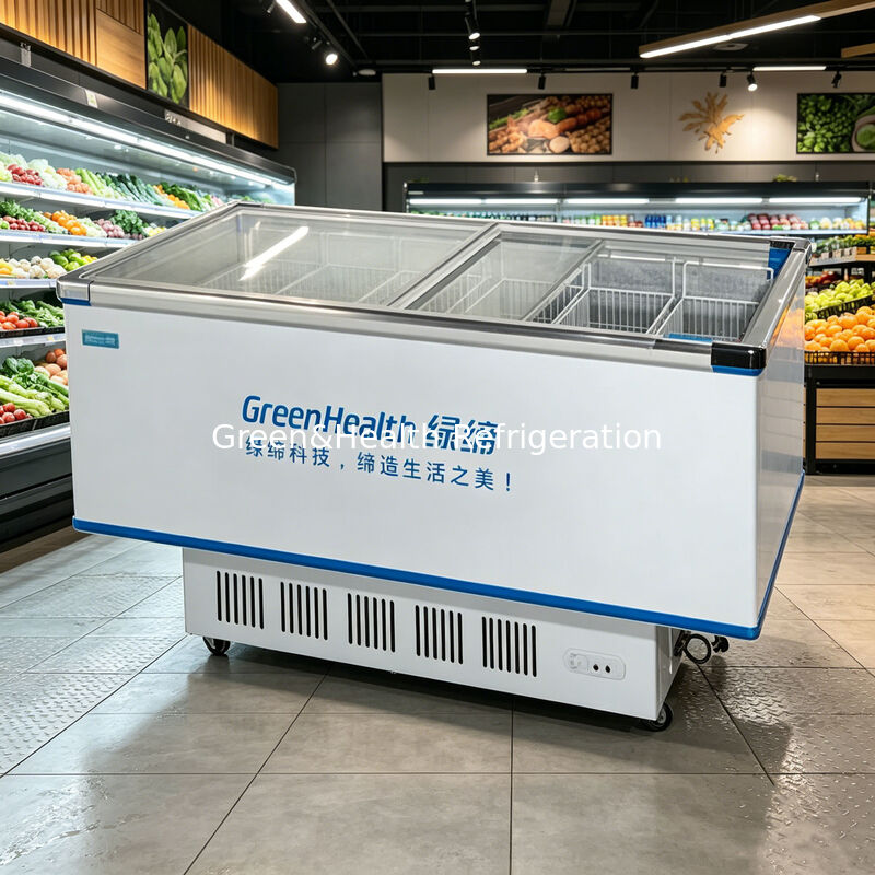 Вертикальный морозильный ларь большой емкости с компрессором Danfoss и автоматическим размораживанием для коммерческого использования