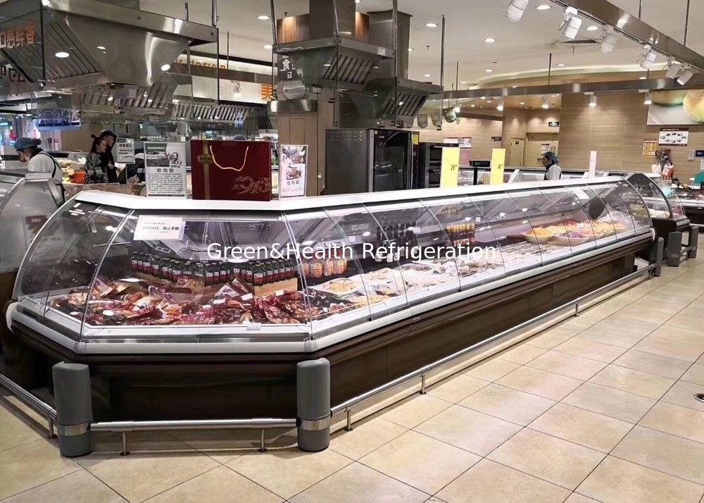 Холодильник мяса гастронома рыб нержавеющей стали свежий для мясной лавки