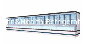 Комбинированный холодильник-морозильник с авторазморозкой, компрессором Danfoss и светодиодной подсветкой для демонстрации овощей в ресторане