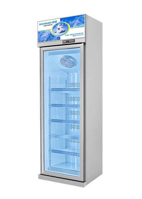 5 замораживателя дисплея супермаркета двери 450L слоев стали одиночного коммерчески пластиковой покрытой