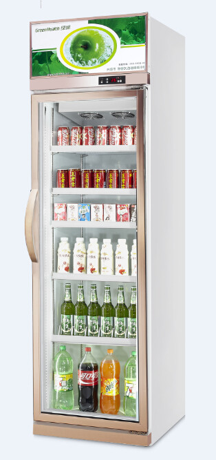 коммерчески охладитель напитка 400Л/дверь холодильника напитка стеклянная одиночная