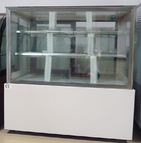 витрина замораживателя дисплея торта раздвижной двери 2M коммерчески 2 слоя с термостатом цифров