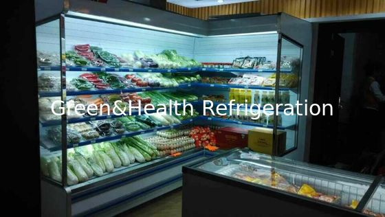 Тип угла охладителя Multideck вертикального света СИД занавеса воздуха открытый