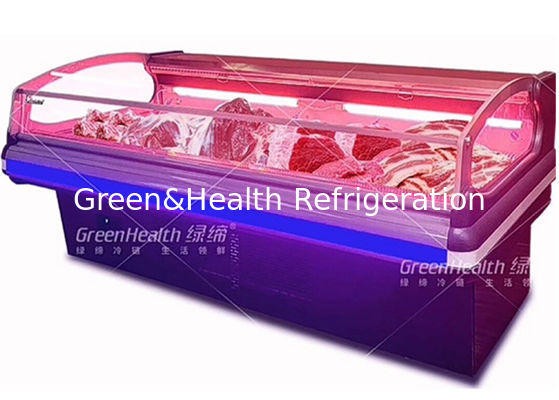 Емкость холодильника дисплея мяса динамического охлаждения большая затыкает внутри систему