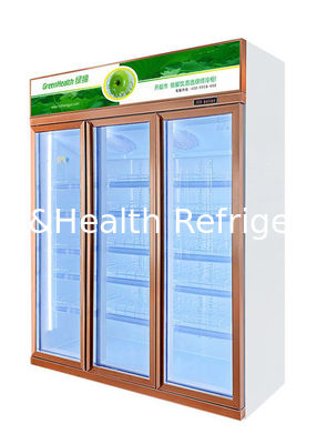 Полки роскошного коммерчески холодильника дисплея двери охладителя напитка чистосердечного стеклянного регулируемые