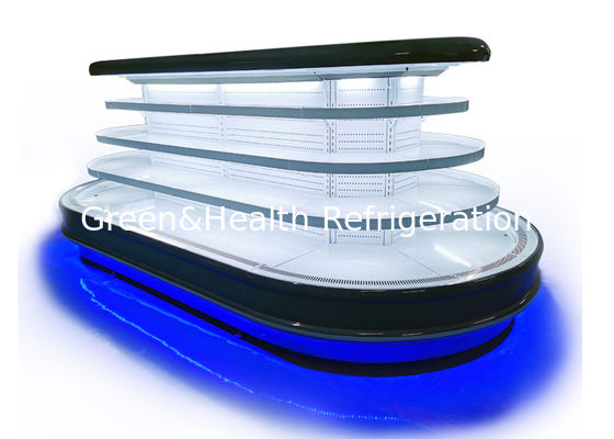 Коммерчески охладитель дисплея острова круга Multideck для овощей плода супермаркета