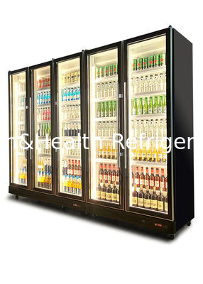 Черноты двери собственной личности холодильник безалкогольного напитка заключительной стеклянной чистосердечный для KTV