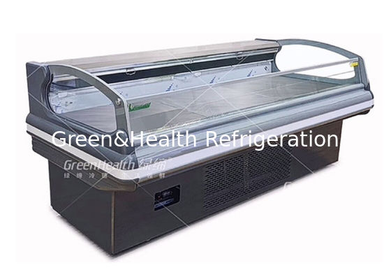 Замораживатель замороженных продуктов холодильника открытой выкладки свежего мяса коммерчески