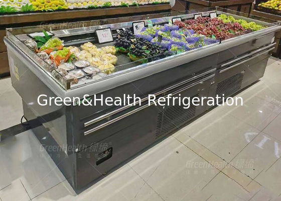 Фабричная поставка Фруктовый магазин Открытый дисплей Cooler Island Тип для коммерческого использования