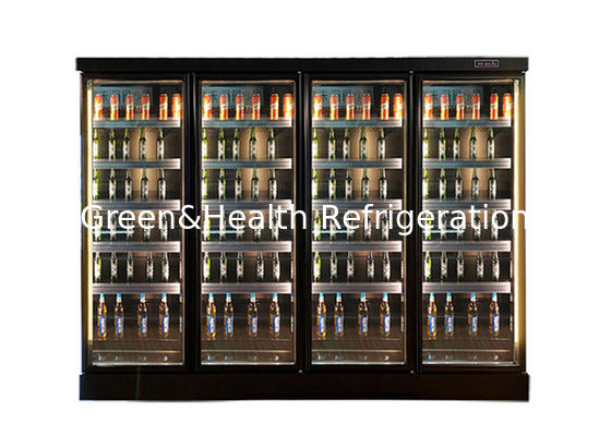 Охладитель хранения молокозавода холодильника палубы 4 стеклянной двери Мулти 2-8 градусов