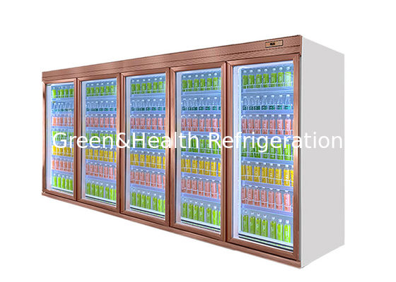 удаленная стеклянная белизна Шампань витрины холодильника напитка двери 2250L