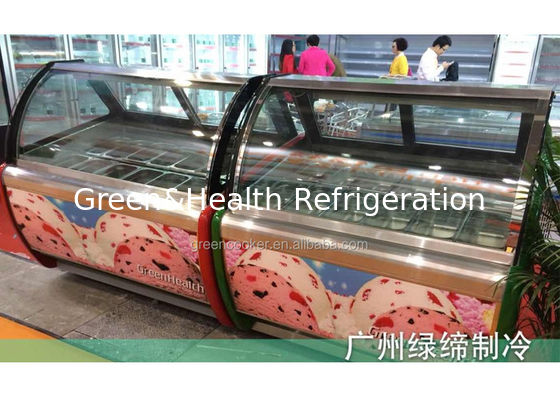 1880W 20 готовит витрину комода холодильника Popsicle льда замораживателя дисплея мороженого