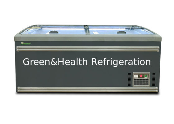 Luxury Chest Deep Freezer Кривая стеклянная раздвижная дверь сверху 1040L