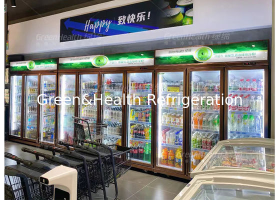 1000L Stand Back Bar Cooler Вертикальный дисплей холодильник Регулируемая полка для пива